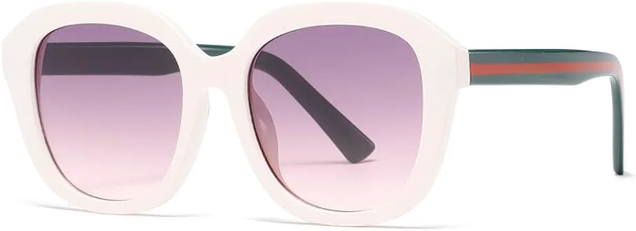 

Солнцезащитные очки в стиле ретро 2027 для женщин и мужчин, винтажные, большие, с защитой от УФ-излучения UV400, для использования на открытом воздухе MTZJH, 1