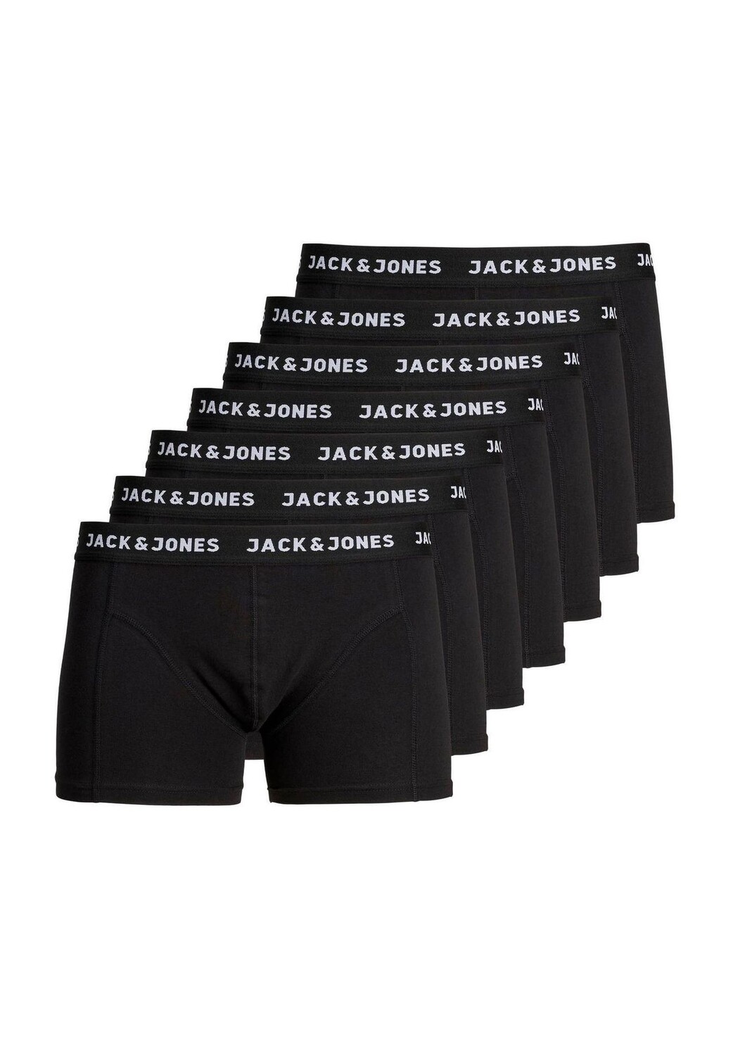 

Мужские боксеры, 7 шт. - JACHUEY TRUNKS, хлопок стрейч JACK & JONES, черный