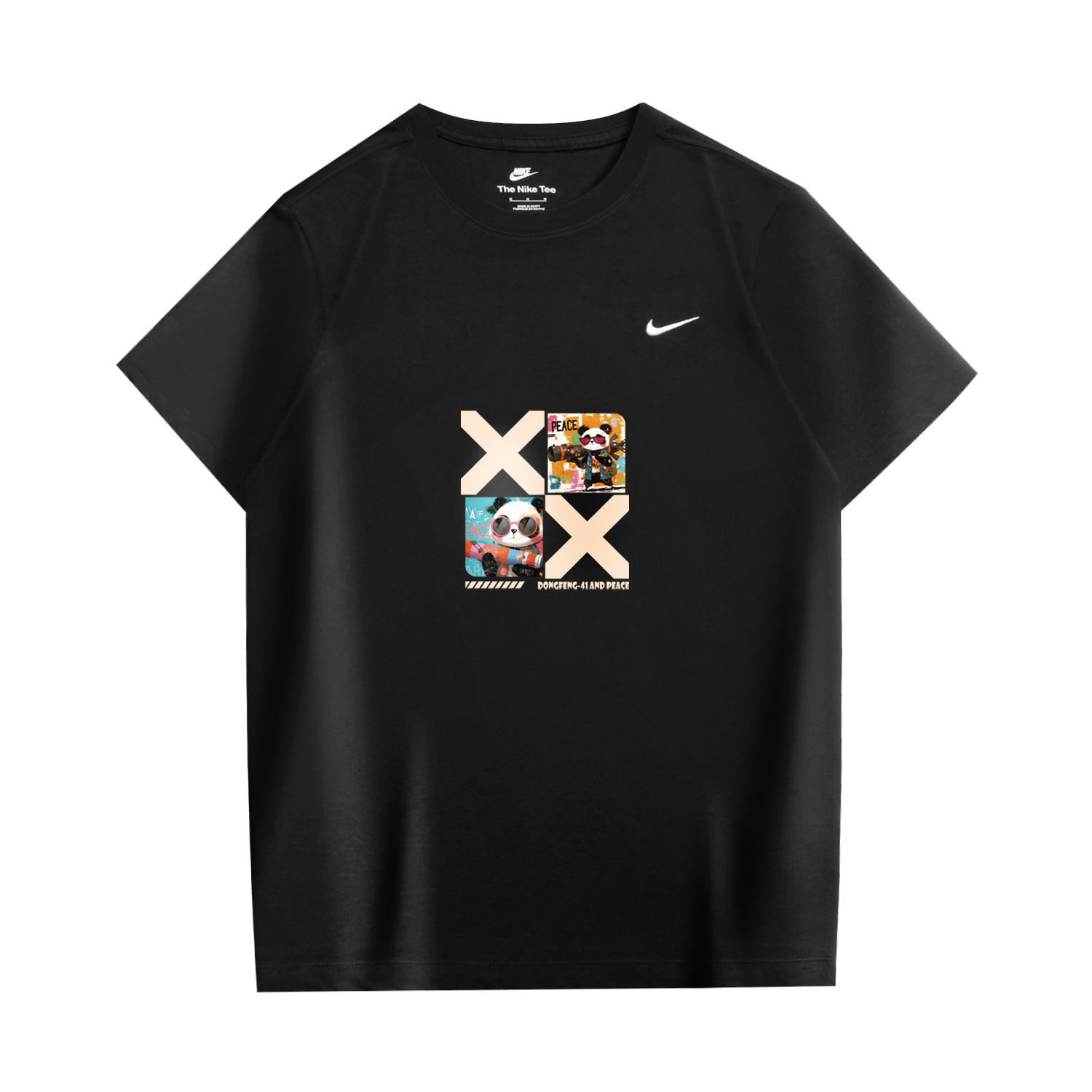 

Nike Спортивная футболка унисекс черная, Черный, Nike Спортивная футболка унисекс черная