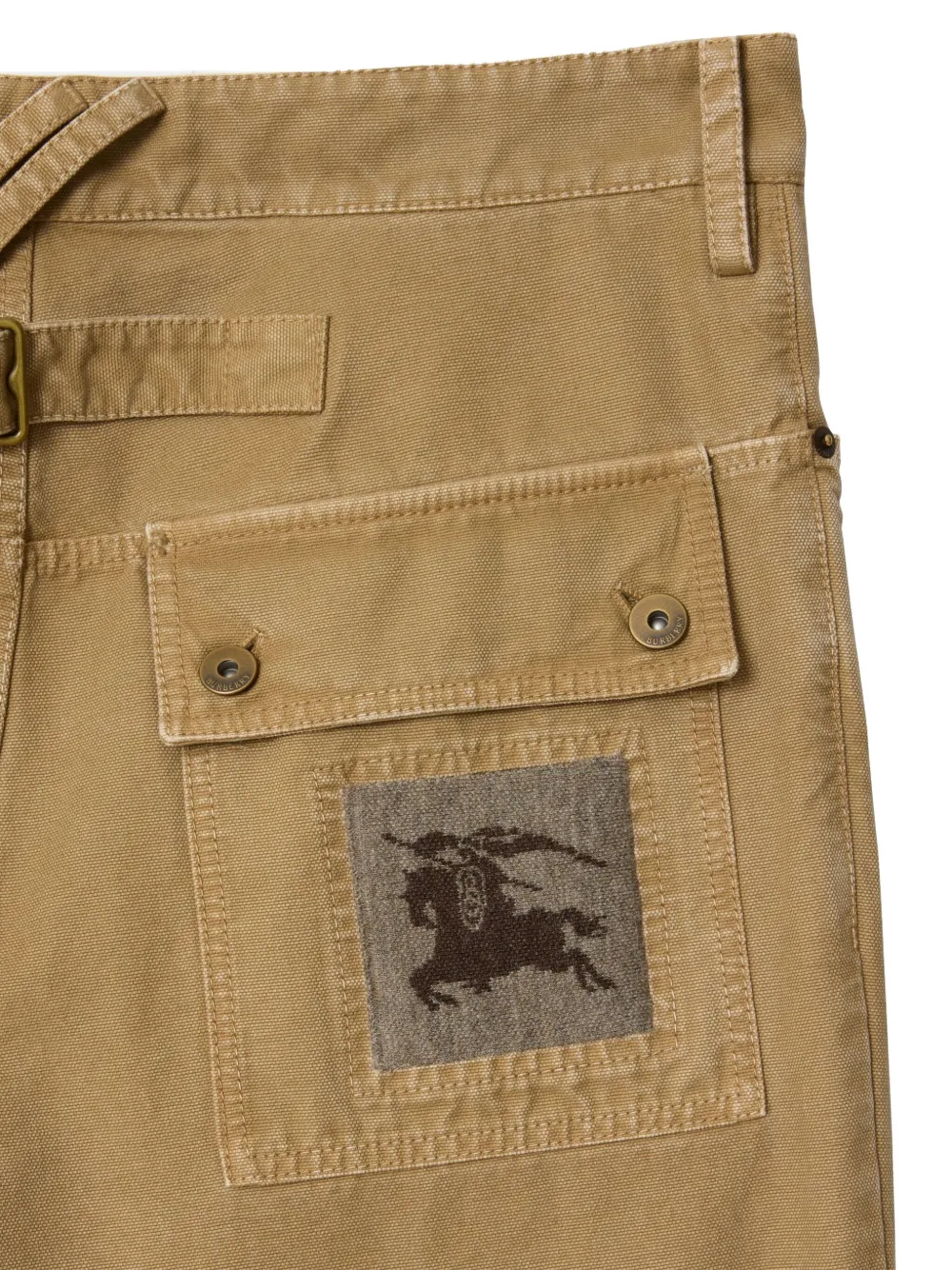Брюки Burberry Equestrian Knight с карманами, коричневый — фото 2