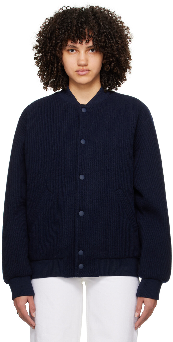 

Темно-синий бомбер Mick A.P.C., цвет Dark navy