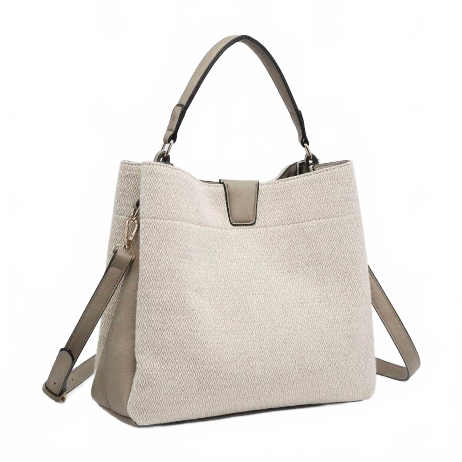 

Jen & Co. Женская сумка Tati Satchel цвета «бриллиантовая слоновая кость»