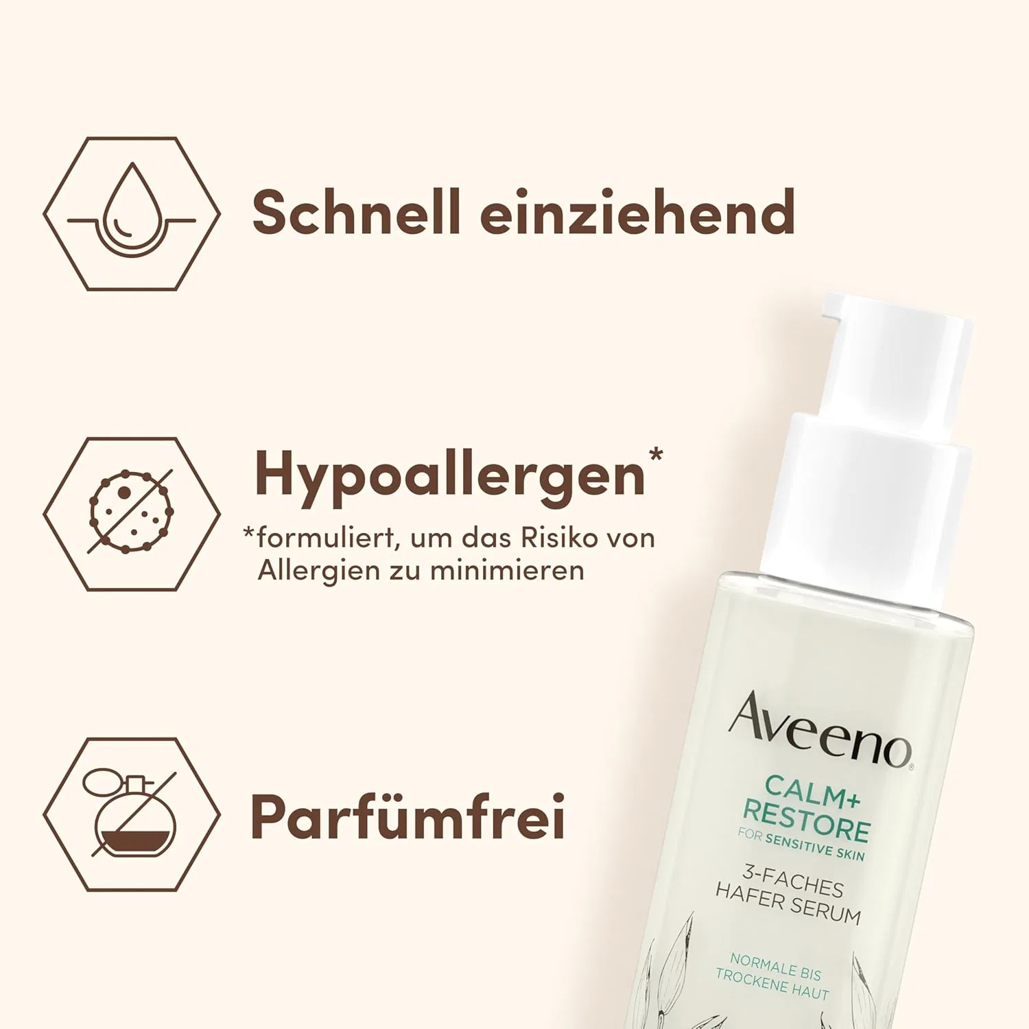 Сыворотка Aveeno — Для лица «CALM+RESTORE» с тройным овсяным комплексом от, 30 мл — фото 4
