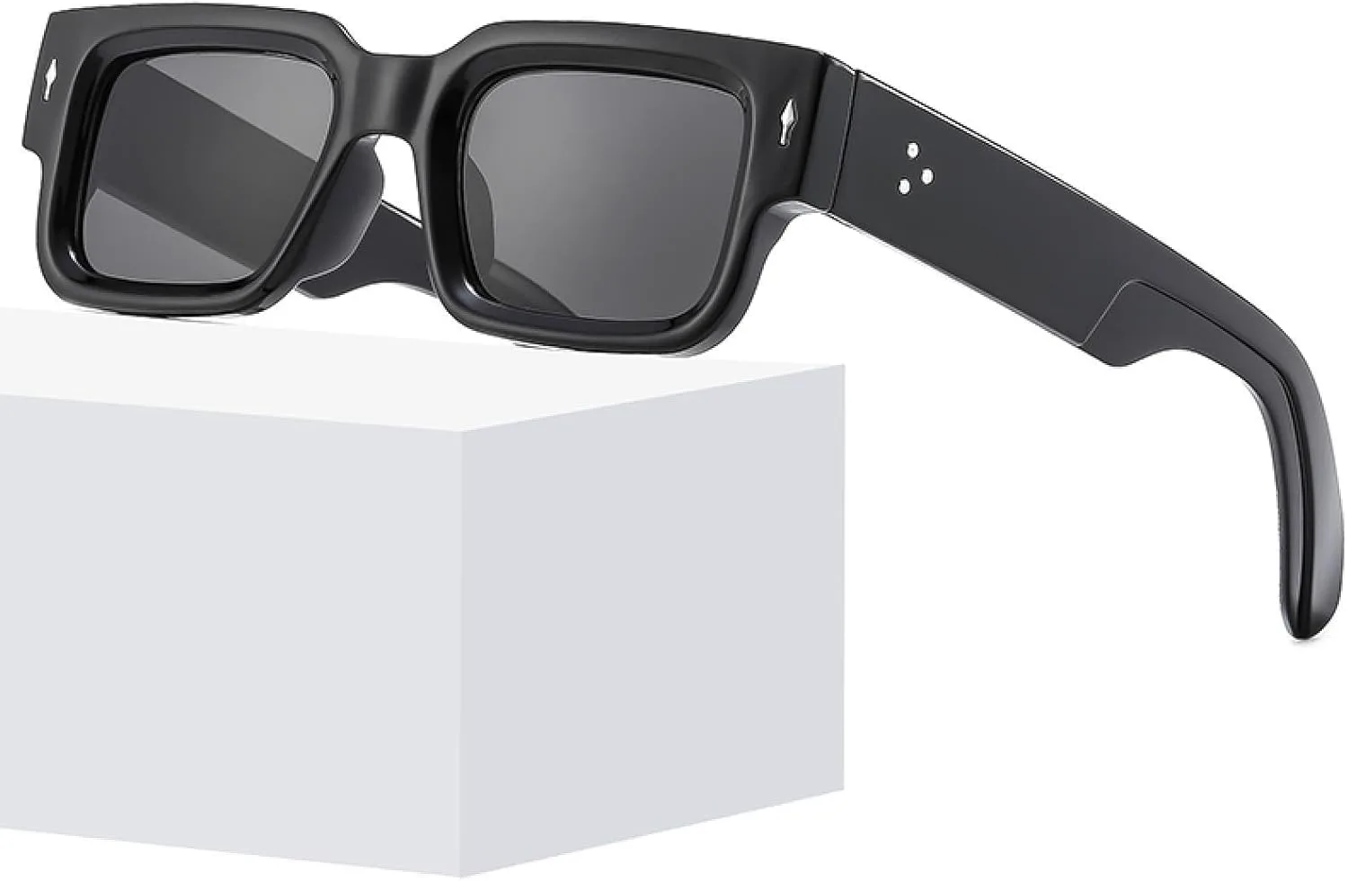 

Солнцезащитные очки с защитой от УФ-излучения UV400 | Большая оправа с заклепками | Для женщин и мужчин, для занятий спортом на открытом воздухе и вождения DSVIGF, 09