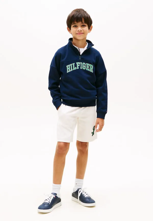 Толстовка с логотипом из махровой ткани на молнии Tommy Hilfiger, Dark Night Navy — фото 2