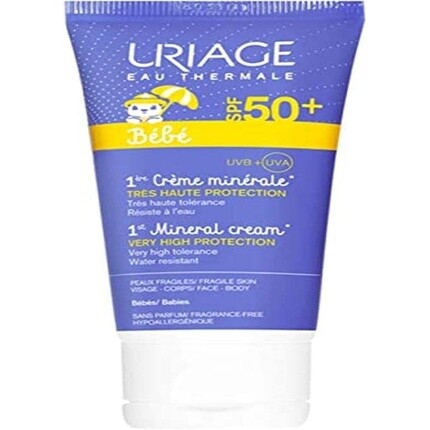 

Детский минеральный крем SPF50+ Солнцезащитный крем 50мл, Uriage