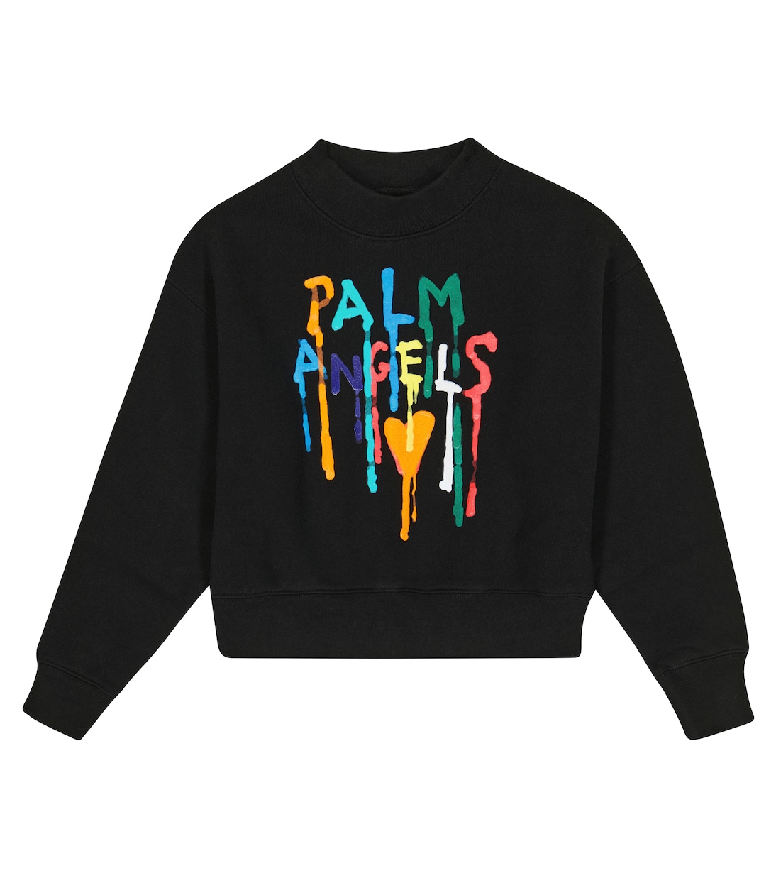 

Хлопковая толстовка с логотипом Palm Angels Kids, Black Multi