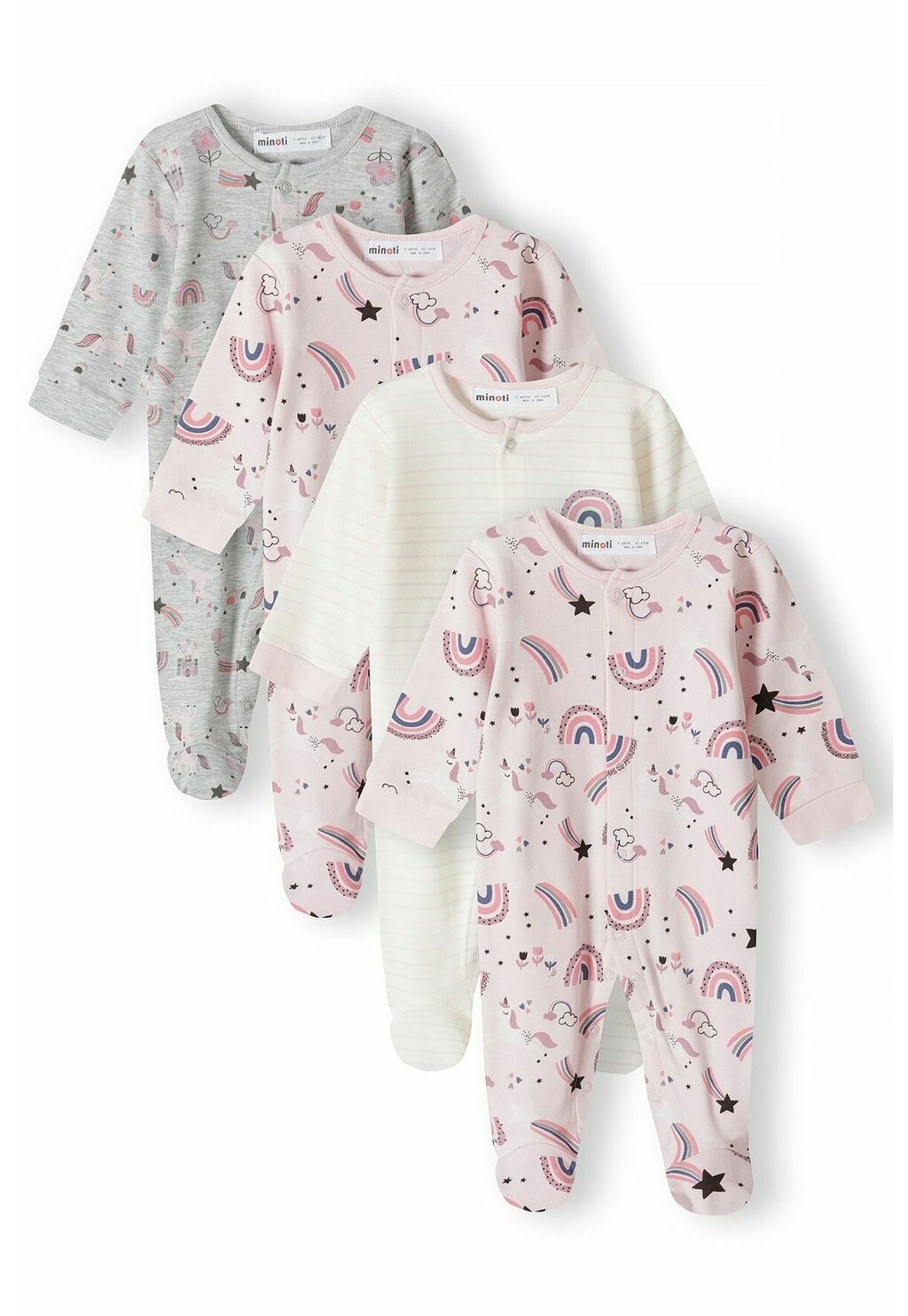 

Комбинезон 4 PACK MINOTI, цвет light pink grey