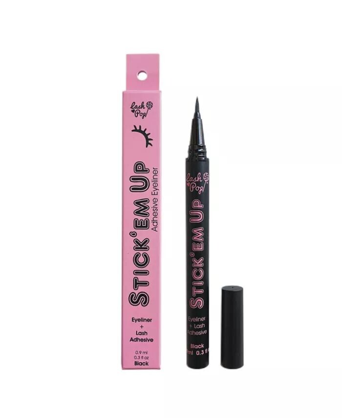 

Черная подводка для глаз Stick 'Em Up и клей для ресниц Lash Pop Lashes, цвет Black