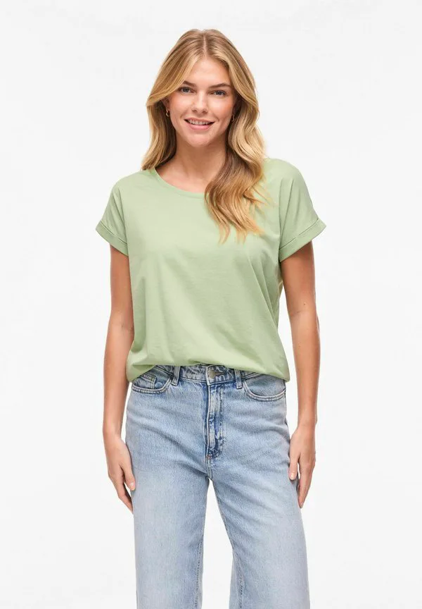 

Новая базовая футболка vidreamers pure Vila, Smoke Green, Серый, Новая базовая футболка vidreamers pure Vila, Smoke Green