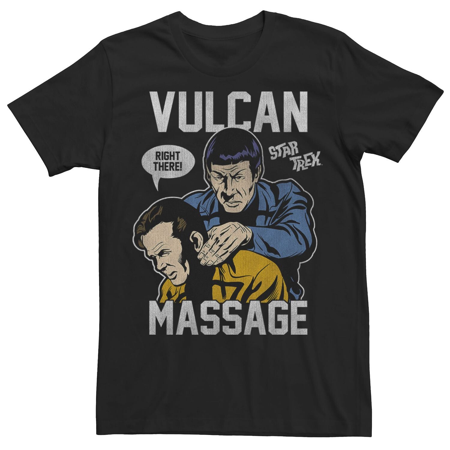 

Мужская футболка Star Trek The Original Series Vulcan Massage с поп-текстом и плакатом Licensed Character