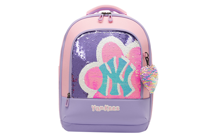 

MLB Женский рюкзак-чехол для наушников 2 в 1 розово-фиолетовый