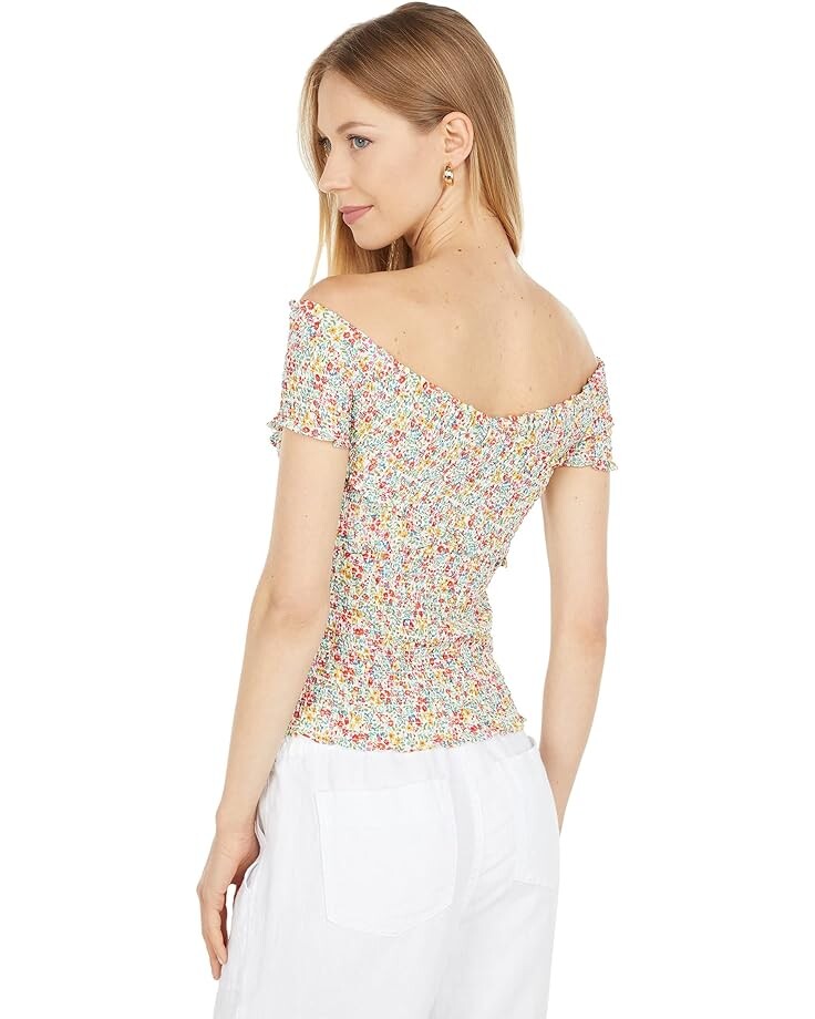 

Топ Steve Madden Sleeveless Smock Factor Top, цвет Vanilla