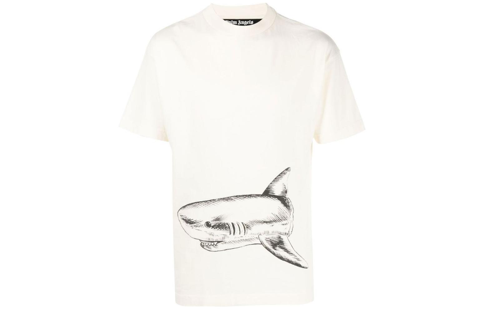 

Футболка Broken Shark Classic PALM ANGELS, Ecru