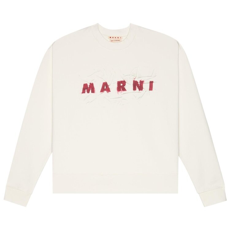 

Толстовка Marni Logo Sweatshirt, цвет Natural White