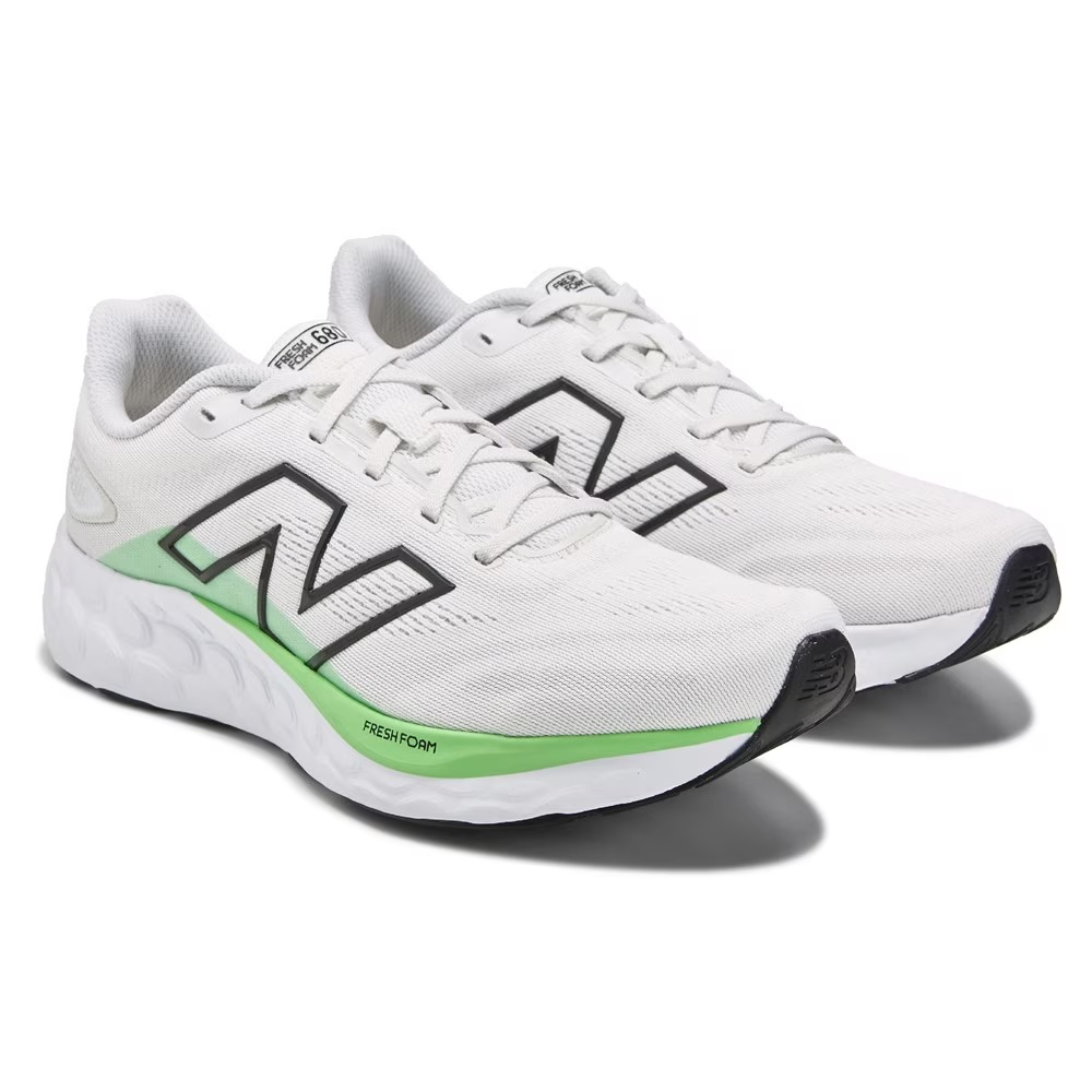 

Кроссовки для бега New Balance 680, white/green
