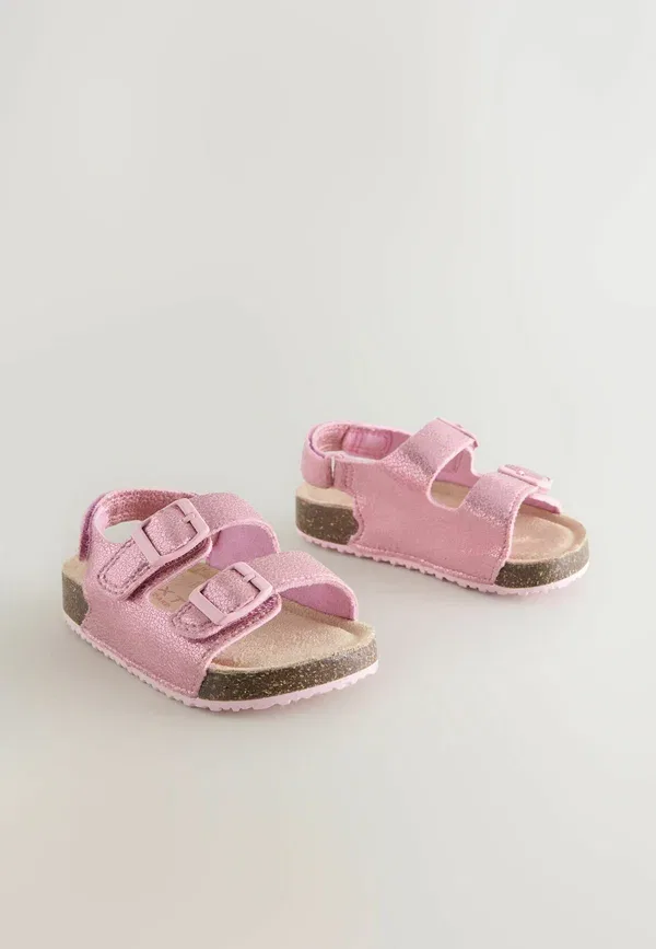 Ботиночки для малышей Next Standard fit double two strap, розовый металлик — фото 2