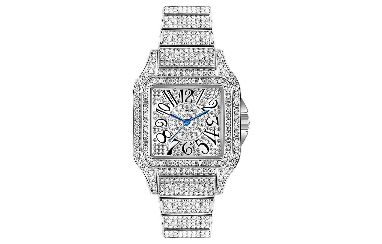

KANGOL Часы Quartz Movement Metal Strap Watch Women's Watch Silver Dial -K656