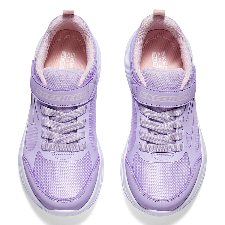 Go Run 400 V2 Low Top Детские Повседневные Кроссовки Лавандовые Skechers, Лавандовый/Розовый — фото 4