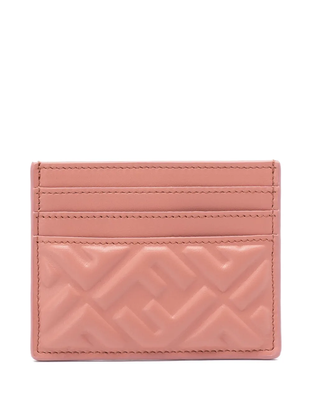 

Стеганый держатель карт с логотипом FENDI, розовый