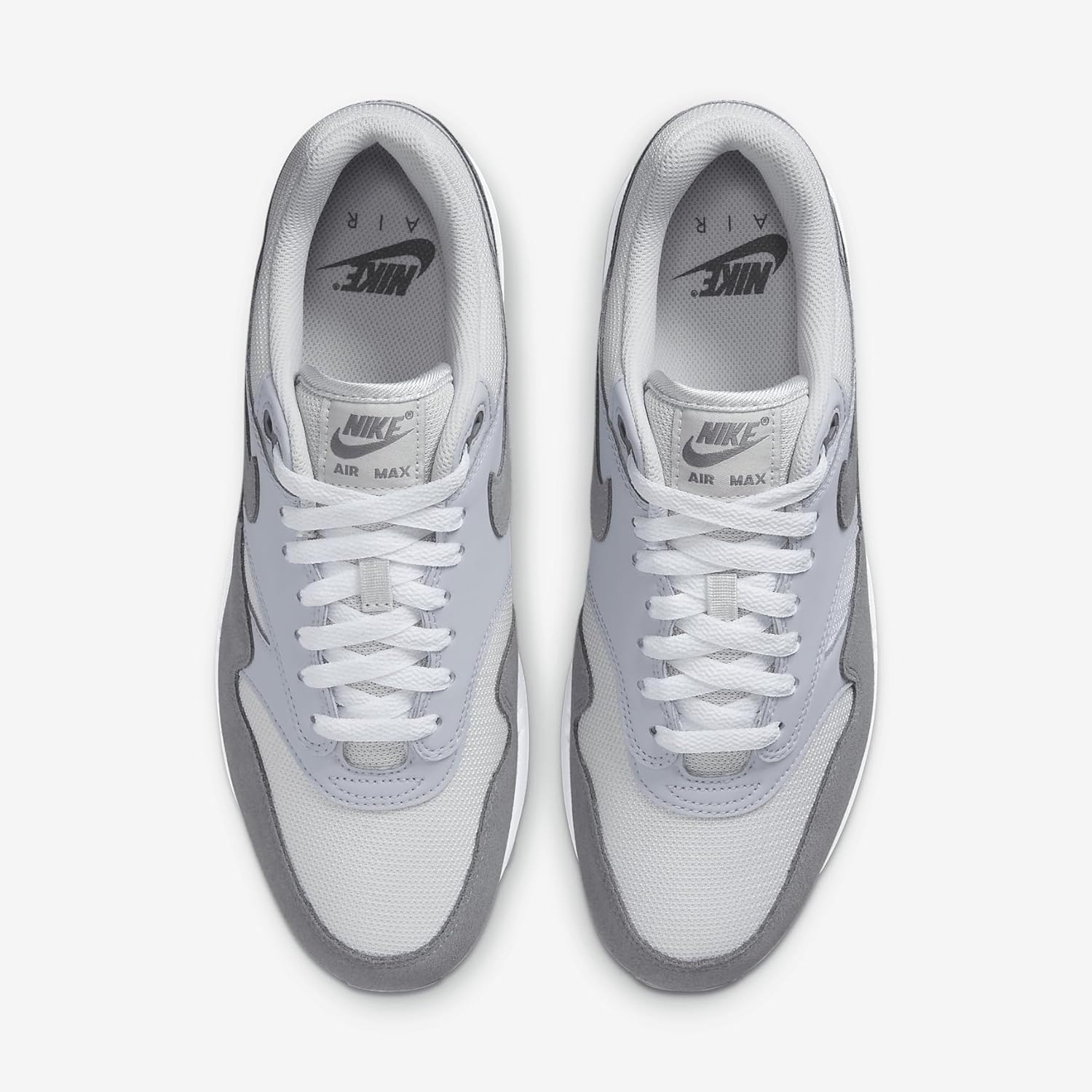 Мужские кроссовки Nike Air Max 1, белый/серый — фото 4