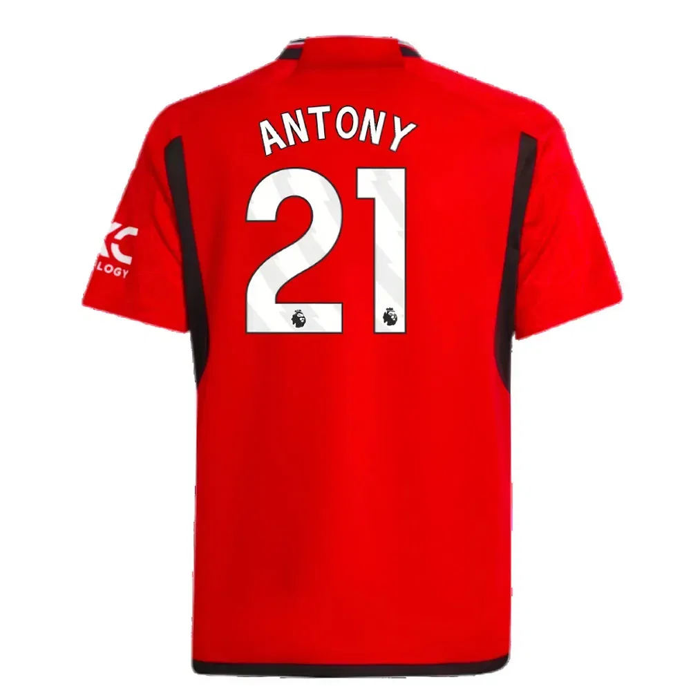 Футбольная футболка Manchester United домашняя 2023/24 Adidas Manchester United Fc, красный — фото 2