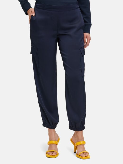 

Брюки без застежки Vera Mont, синий