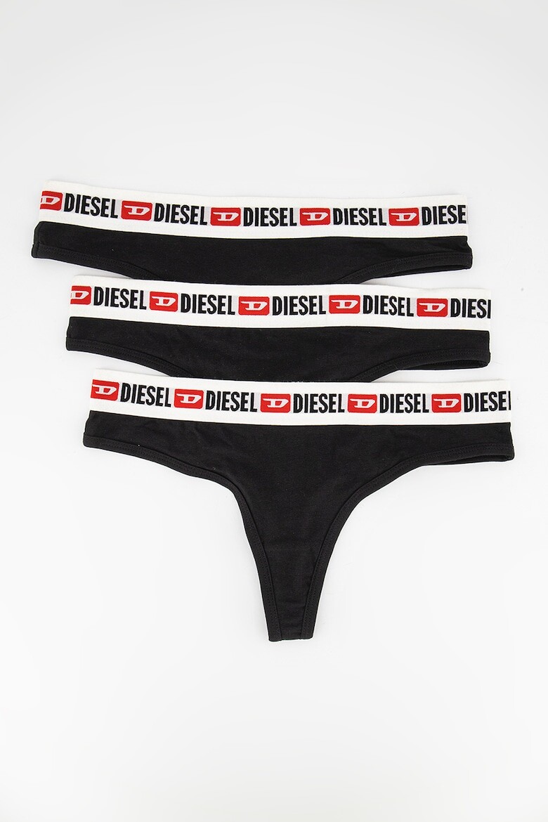 

Стринги Stars с логотипом на талии - 3 пары Diesel, черный