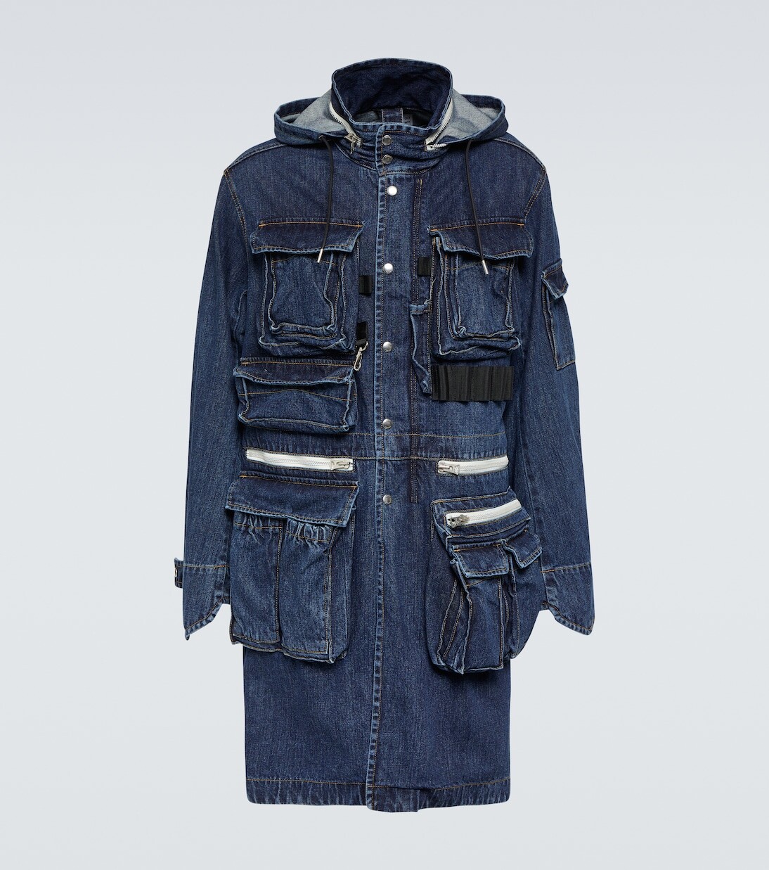 

Джинсовая парка Sacai, синий