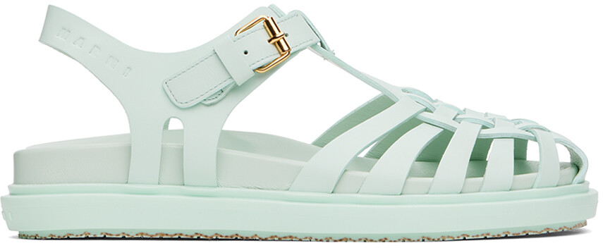 Синие сандалии Fisherman Fussbett Marni