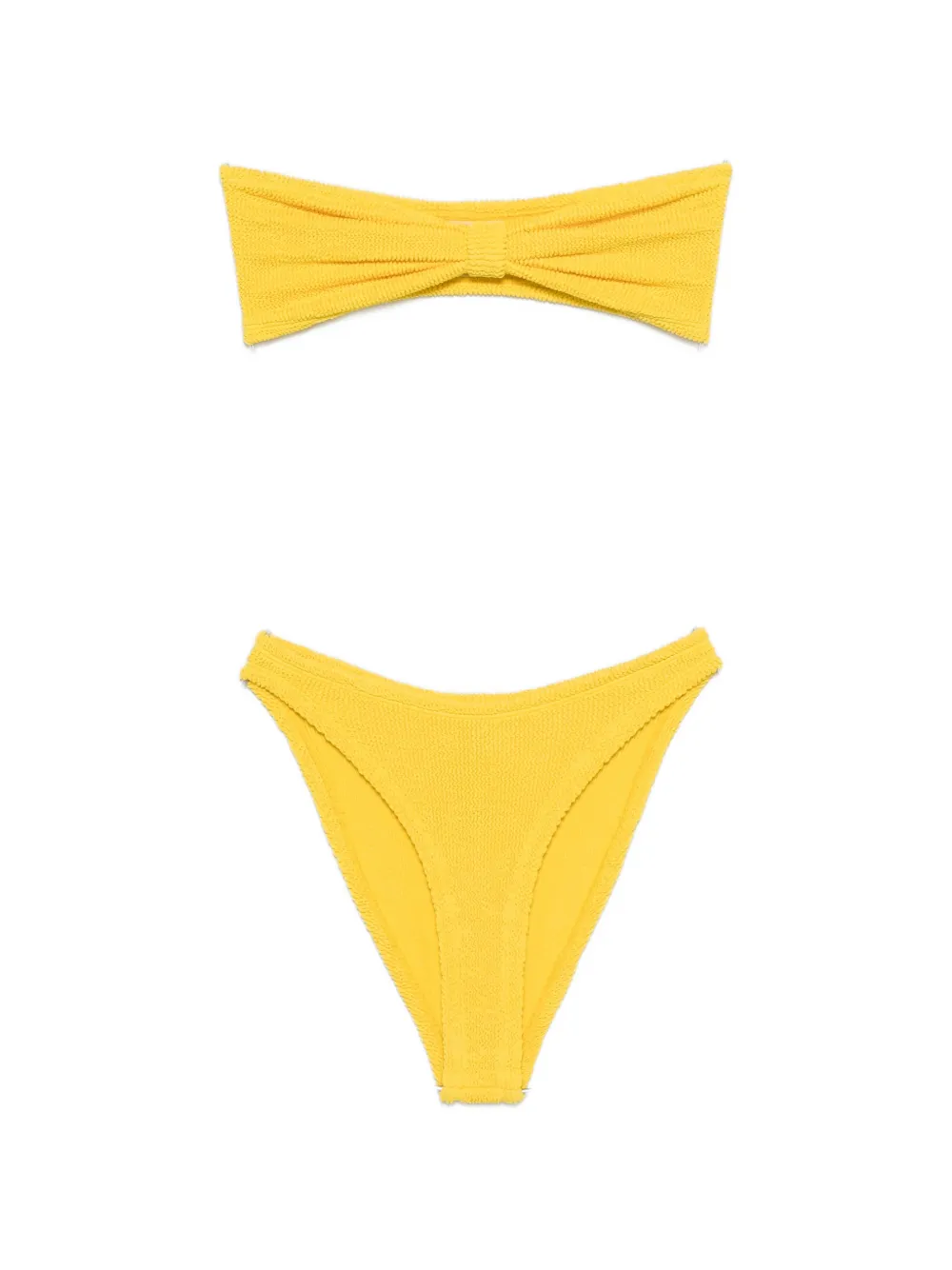 

Купальник с текстурой под джинсу Hunza G, желтый