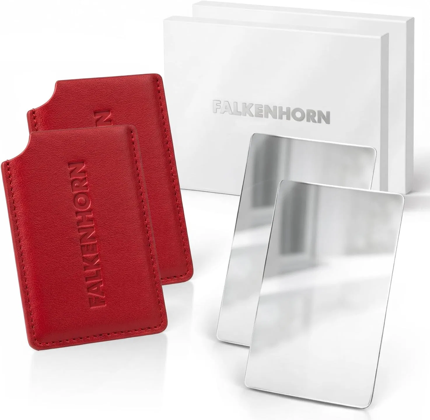 Карманное зеркало «Credit Card» от Falkenhorn Falkenhorn, Red
