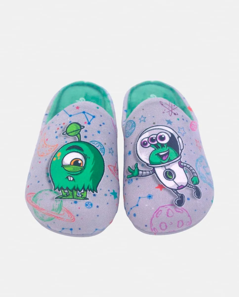 

Детская обувь Monster без задника из полиэстера Garzón, серый