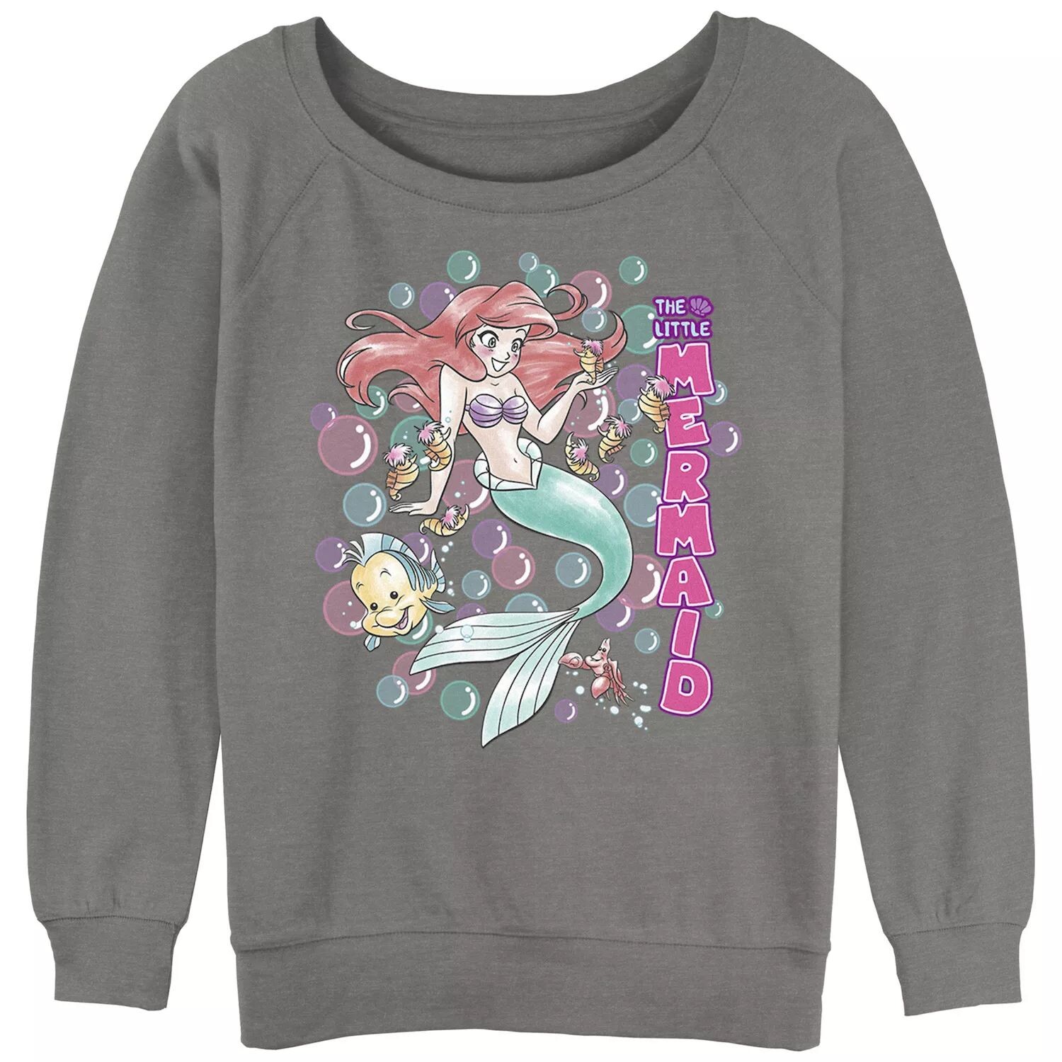 

Толстовка с напуском и рисунком для подростков Disney's The Little Mermaid в стиле аниме Bubble Party Disney