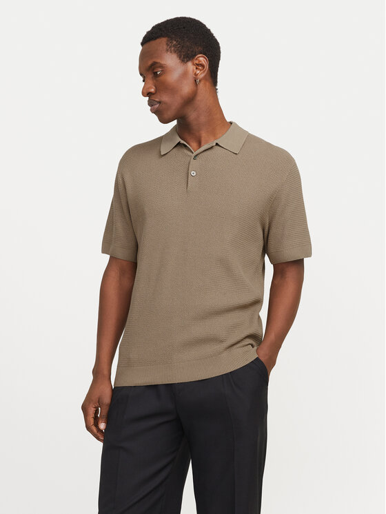 

Рубашка поло стандартный крой Cooper 12271483 Jack&Jones, бежевый