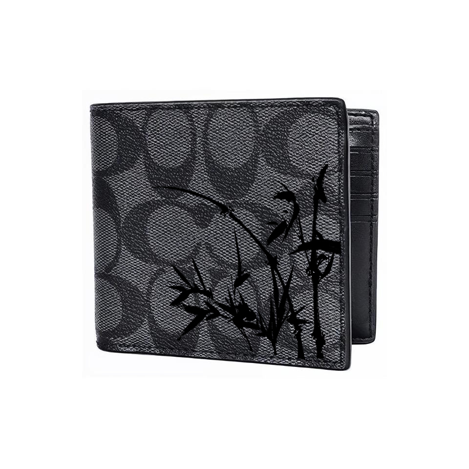

COACH Кожаный кошелек 3 в 1 для мужчин черный, Ink Bamboo