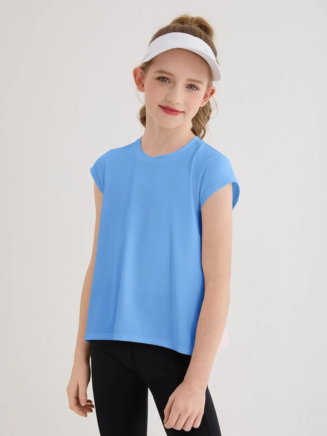 Детская футболка для активного отдыха Haloumoning, Sky Blue, 5-14 лет — фото 3