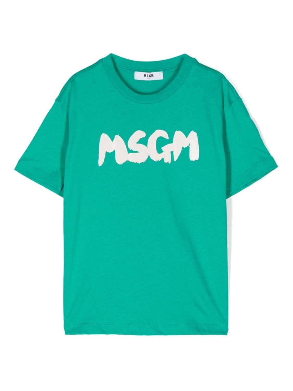 

MSGM Kids футболка с логотипом, зеленый