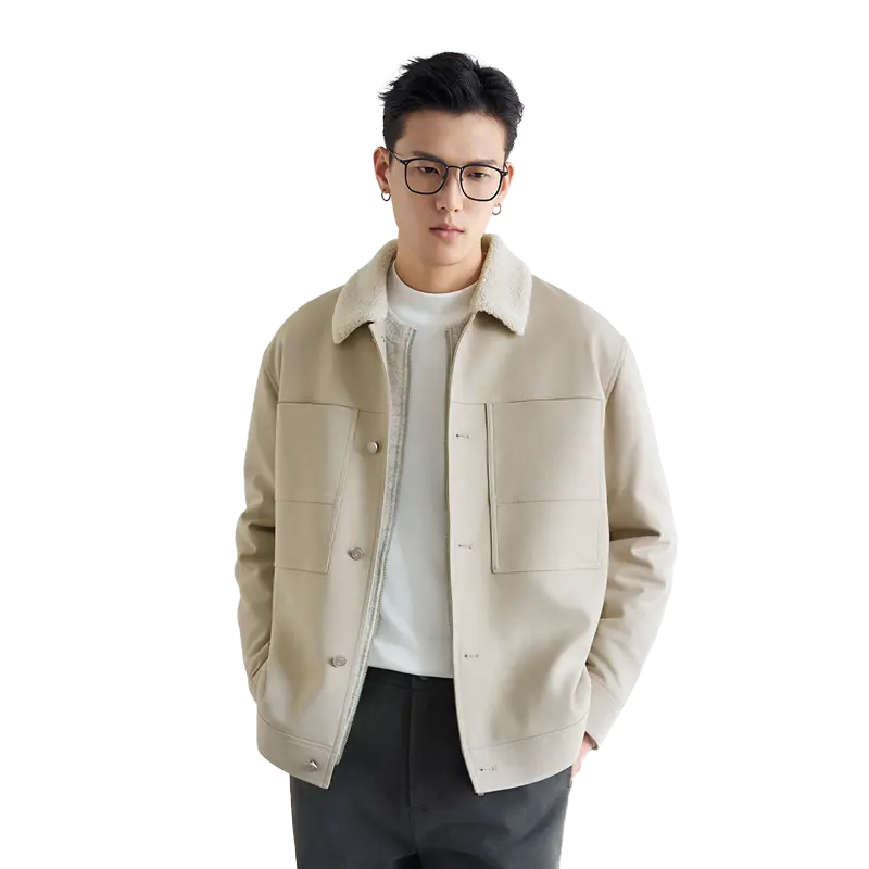 

A.B.X Рабочая куртка с большим накладным карманом, Khaki, Padded