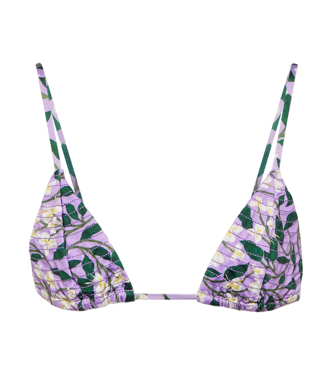 

Верх бикини с цветочным принтом Sabina Agua by Agua Bendita, Dos Gardenias Lila