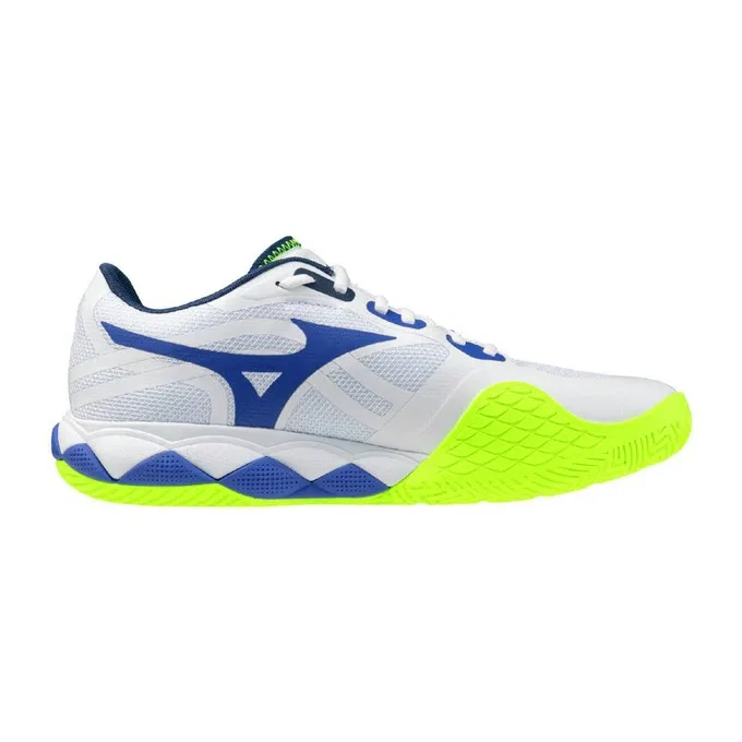 Унисекс кроссовки для тенниса «Wave Enforce Tour 2 AC» от Mizuno, White X Blue (20) — фото 3