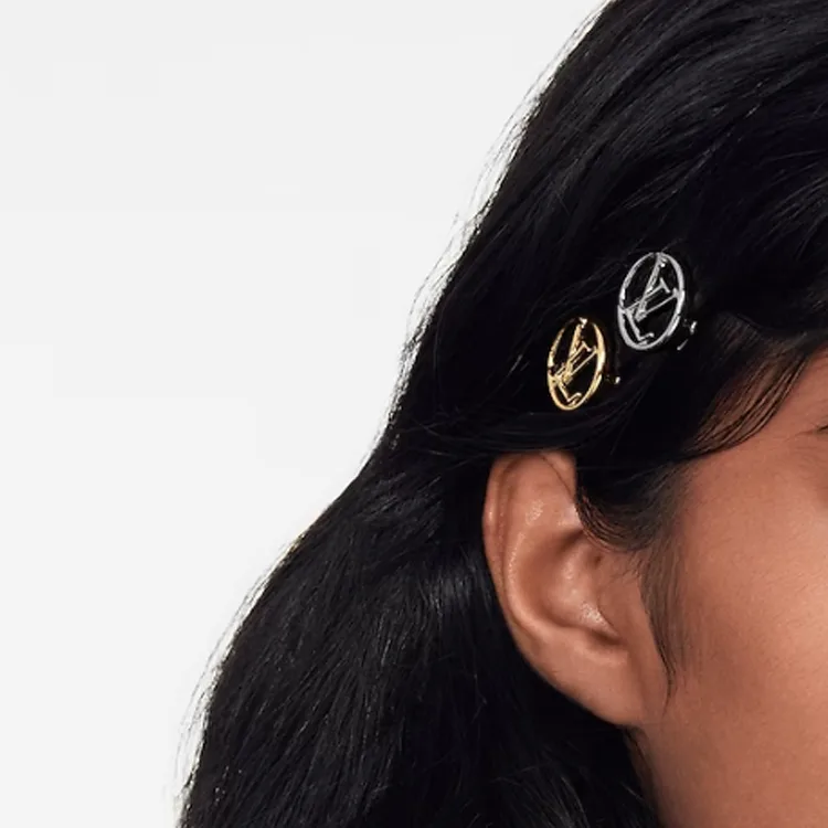 LOUIS VUITTON Заколки для волос Women's Silver/Gold — фото 4