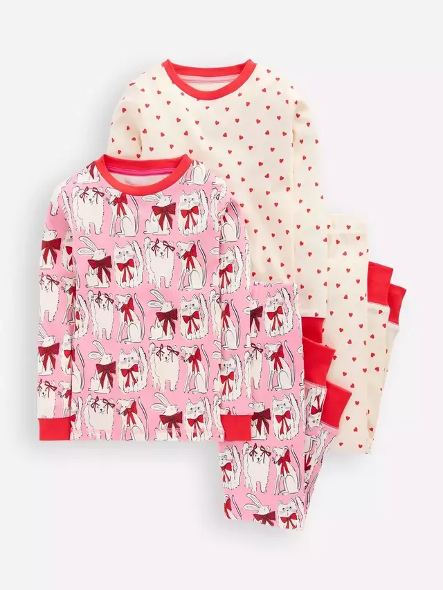 Детский комплект из двух пижам, розовый Mini Boden