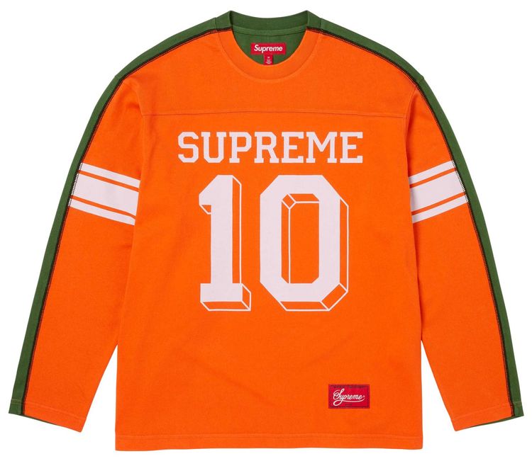 

Футболка Supreme Split Long-Sleeve Top, оранжевый