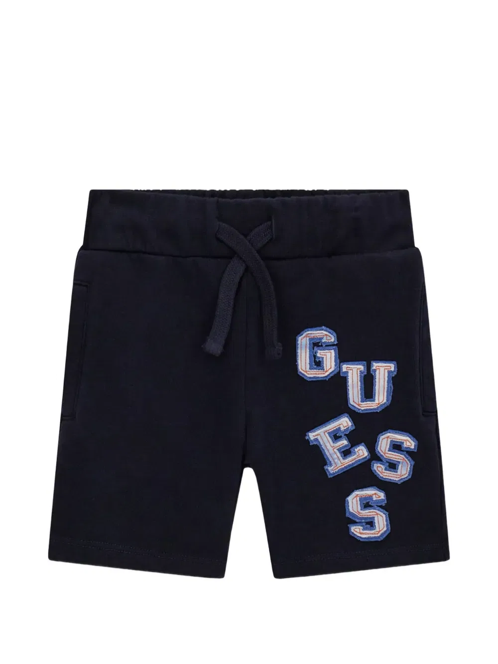 Шорты с завязками на талии и аппликацией в виде букв Guess Kids, синий