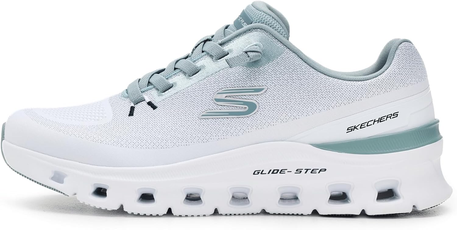 Мужские кроссовки Skechers Glide-Step Pro Waverra, белый/голубой/светло-голубой — фото 4