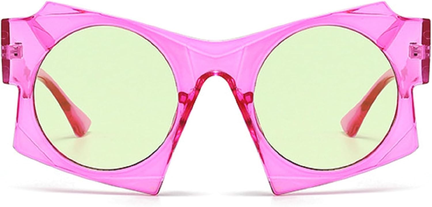 

Модные солнцезащитные очки неправильной квадратной формы для женщин и мужчин, роскошный дизайн, уникальная оправа, трендовые солнцезащитные очки с защитой от УФ-излучения UV400 (N45) mincl, C4