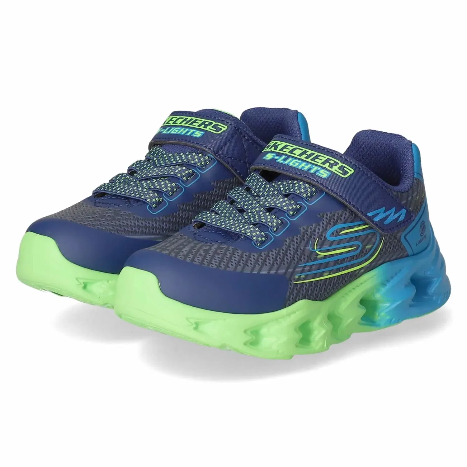 Кроссовки низкие с LED-подсветкой Skechers, синий