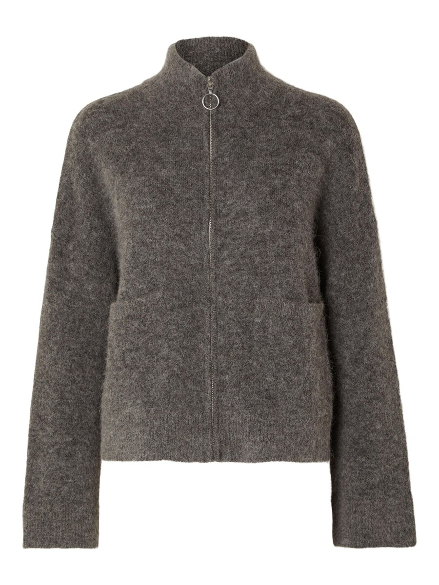 

Вязаный кардиган SELECTED FEMME SIA RAS, цвет Grey/mottled grey