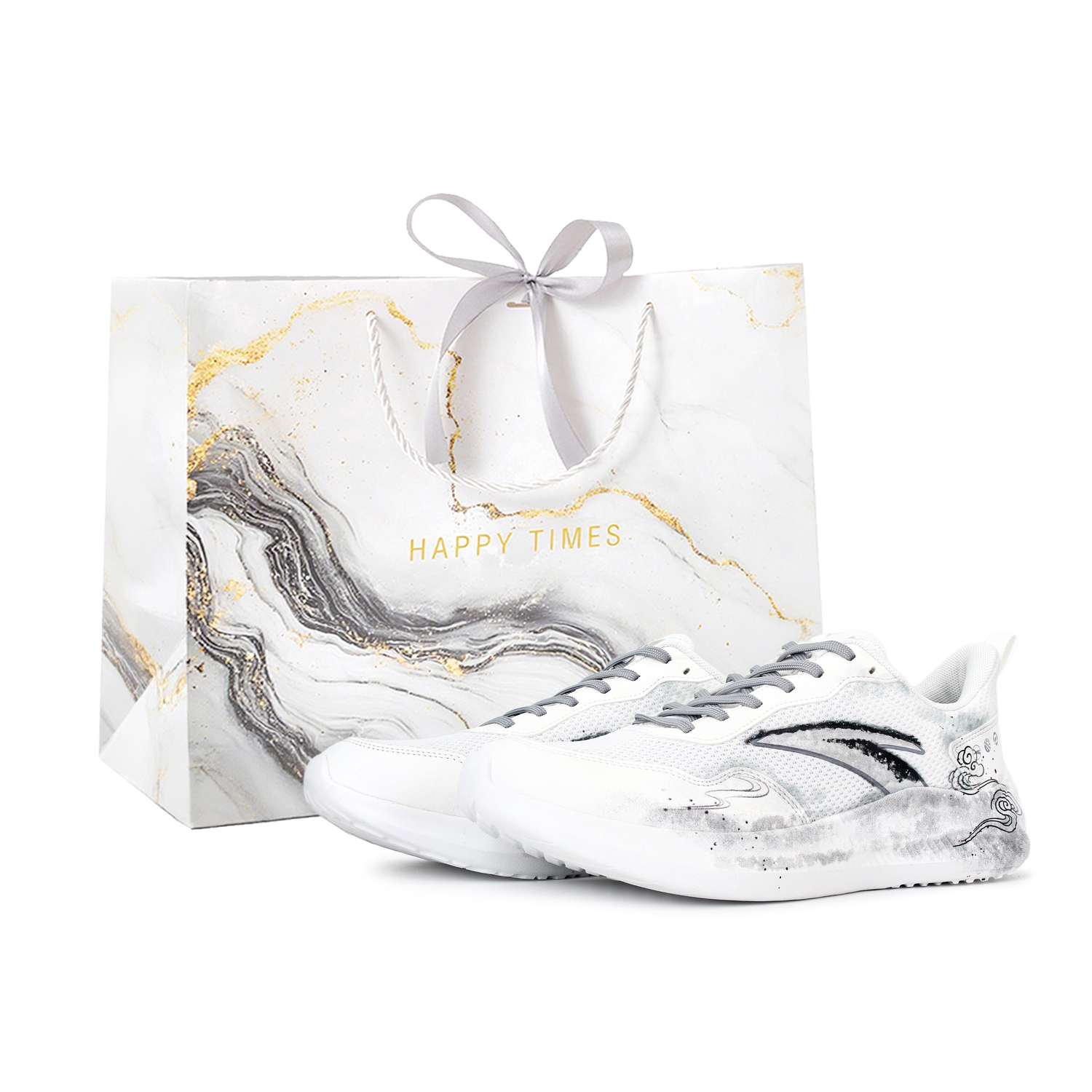 

Кроссовки мужские для города и бега Sky Cushioning, Wear Resistant Low top ANTA, белый shopping bag